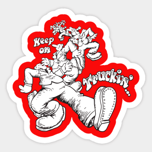 Keep On Truckin Sticker